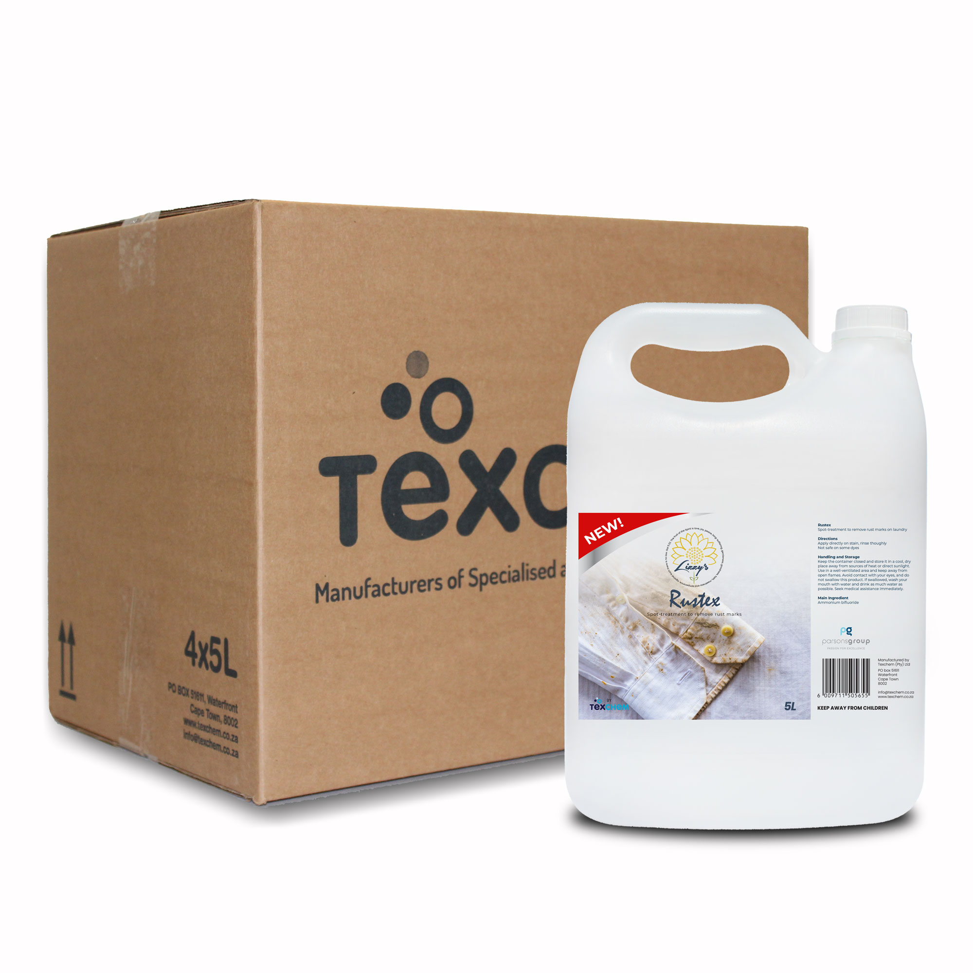 Lizzy's ™ - Lnd - Rustex - Laundry Liquid - Box (4x5ltr)