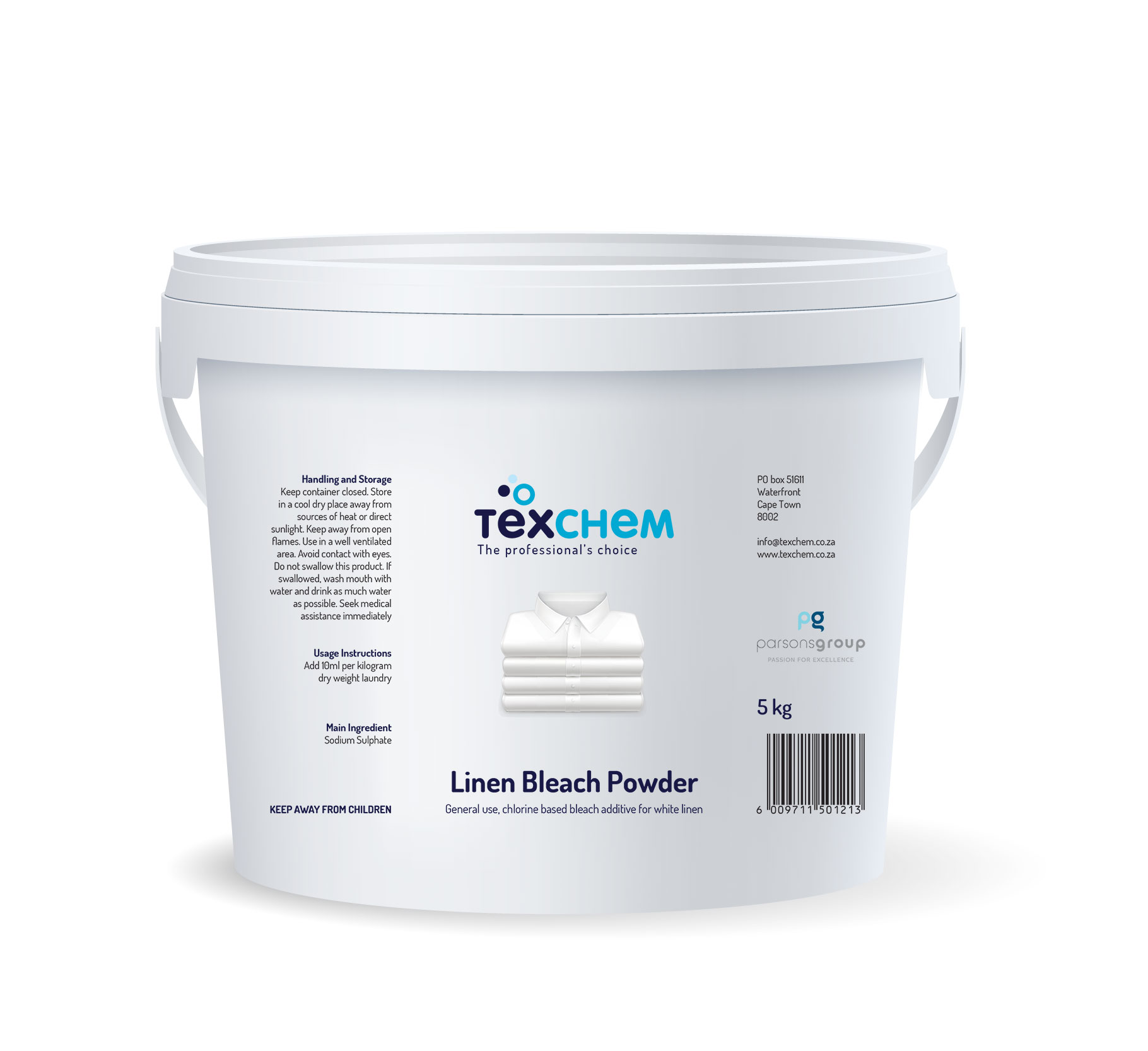 Texchem ™ - Lnd - Laundry Additive - Bleach Pwdr - Powder - 5kg Bucket