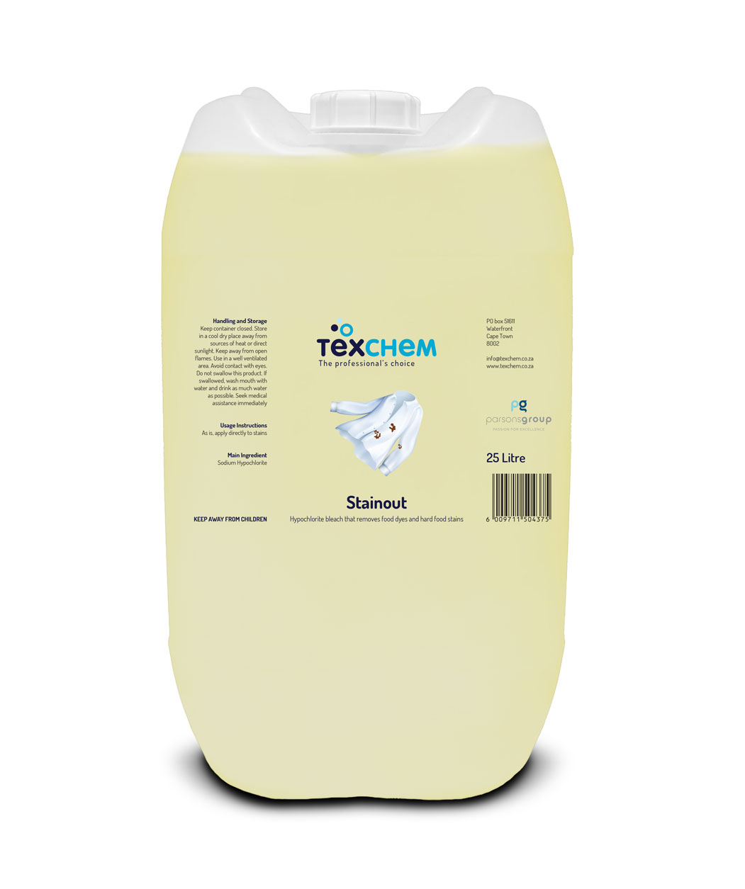 Texchem ™ - Lnd - Laundry Additive - Destain - Liquid - 25ltr Can