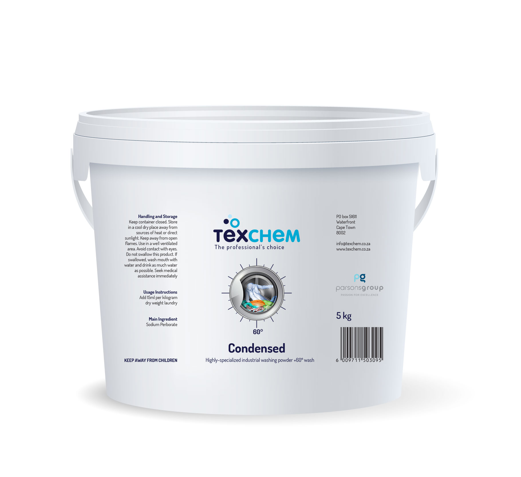 Texchem ™ - Lnd - Laundry Powder - Condense ™ - Laundry Powder - 5kg Bucket