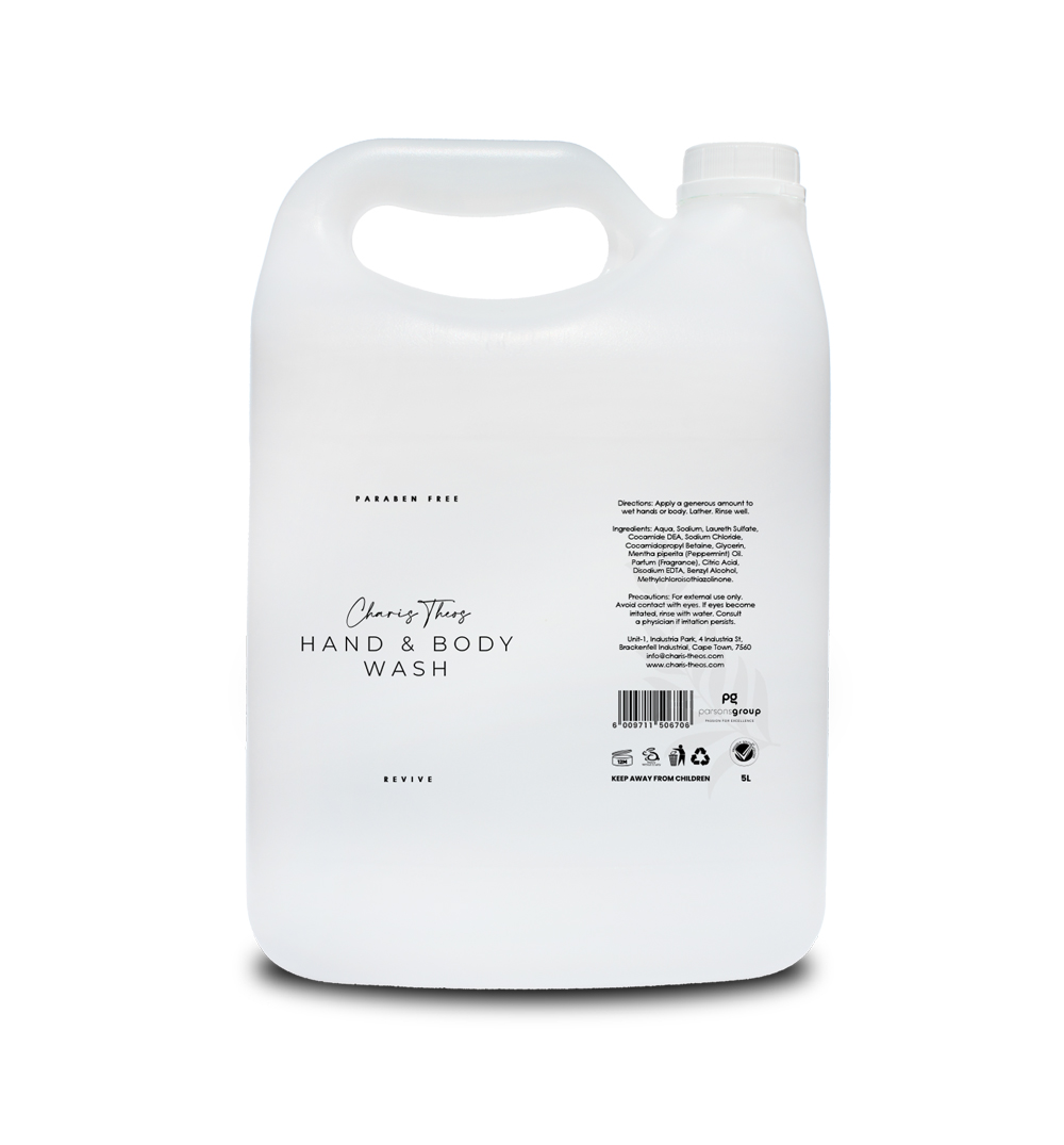 Charis Theos ™ - Amn - Body Wash "Revive" - Liquid - 5ltr Can