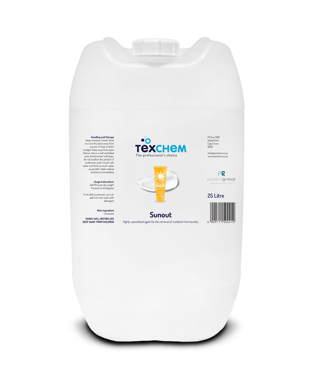 Texchem ™ - Lnd - Laundry Additive - Sunout - Liquid - 25ltr Can