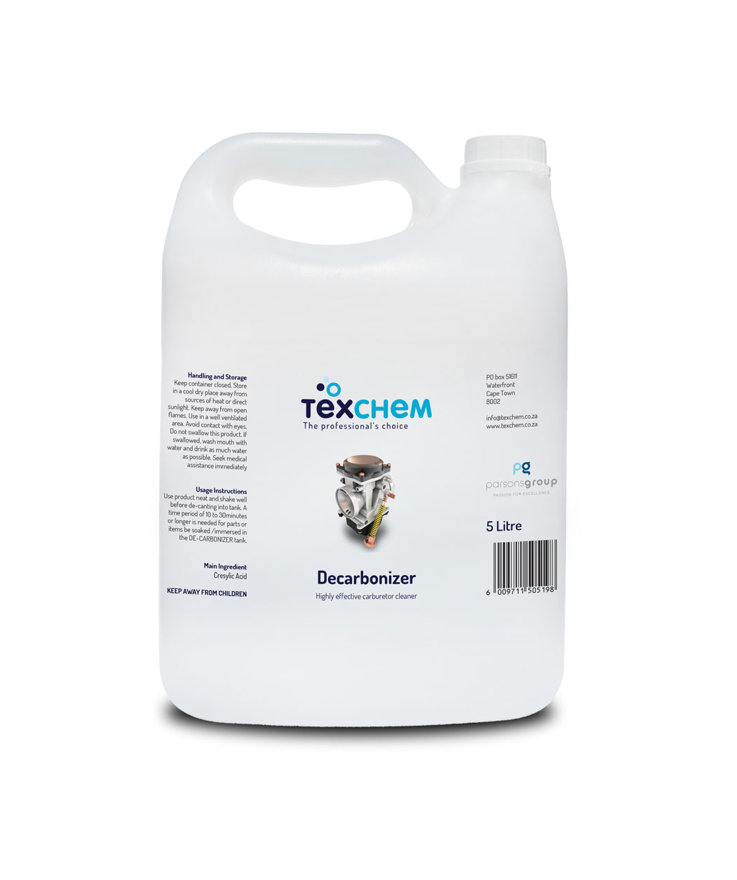 Texchem ™ - Ind - Decarbonizer - Liquid - 5ltr Can